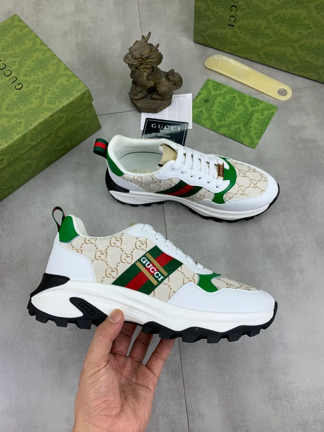 Men's shoes 💰P440💰[New model]🆘 The latest model from Gucci GUCCI official website🎁Classic casual and fashionable men's shoes👟Best model💥The version is simple and elegant, exclusive for trendy men. Unique official website latest brand elements👑Gucci original decoration, fashionable and generous, original soft calfskin fabric➕Comfortable soft first-layer pigskin lining ✅The official website specifies the wear-resistant casual outsole, the classic model is taken in kind🎬Color: 4️⃣colors available😍Number: 38-44